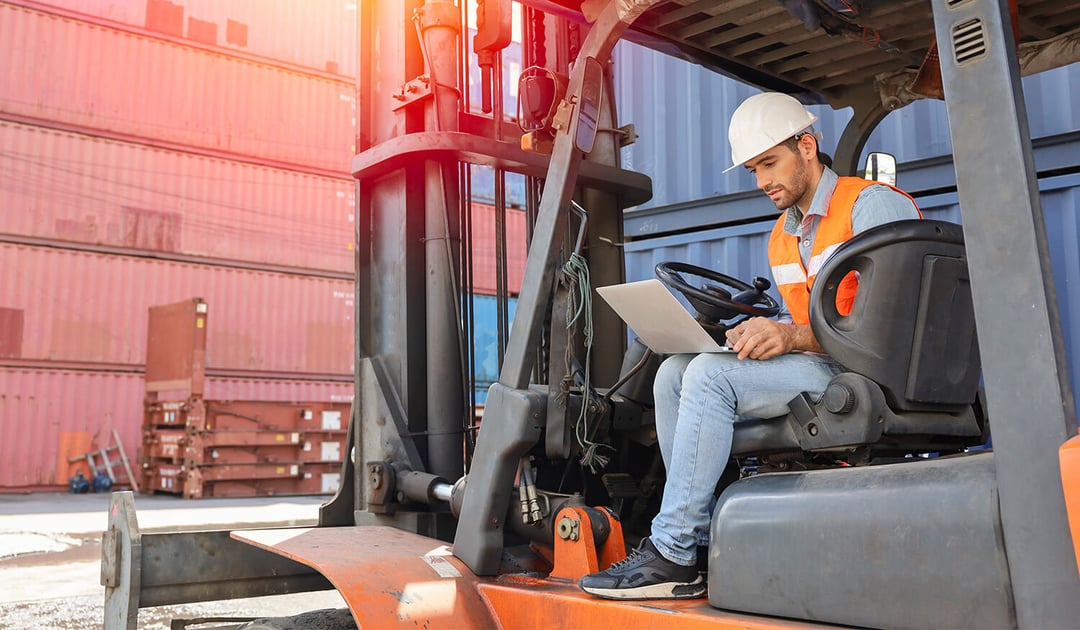 Forklift Container Yard