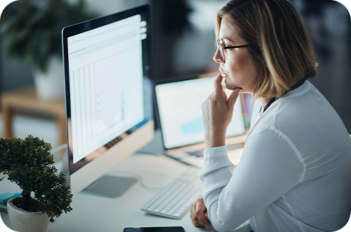 Woman at Computer